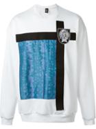 Liam Hodges Neo Emblem Sweatshirt, Men's, Size: Medium, White, Polyester