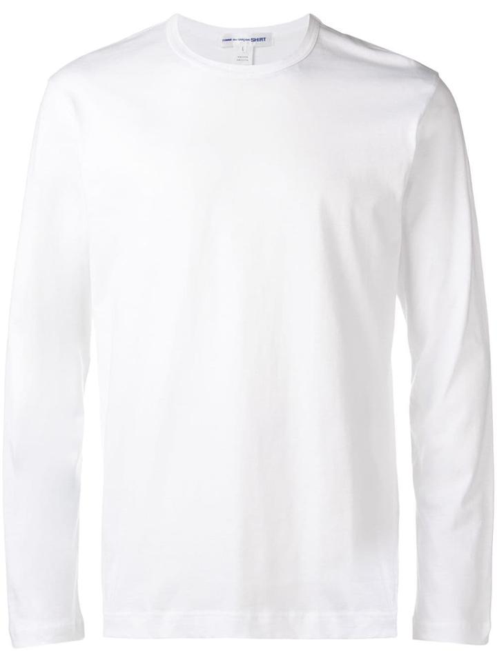 Comme Des Garçons Shirt Long Sleeve T-shirt - White