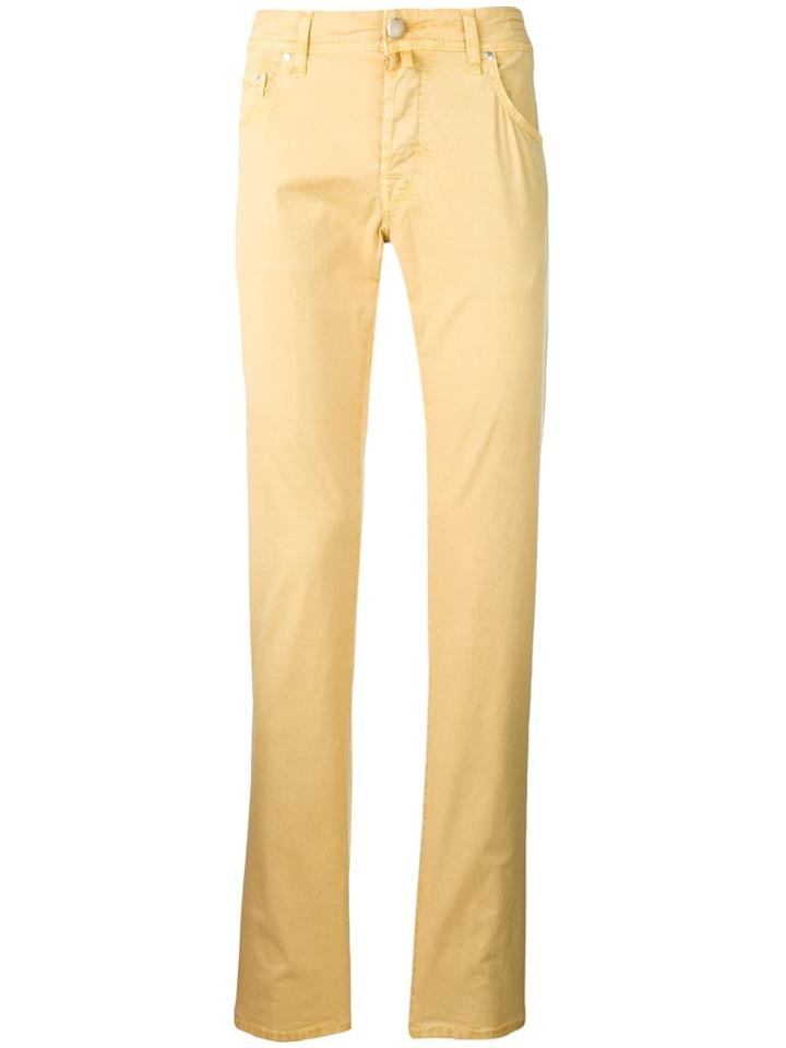 Jacob Cohen Denim Trousers - Yellow