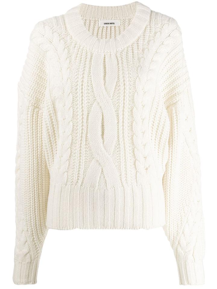 Circus Hotel Oversized Knitted Sweater - Neutrals