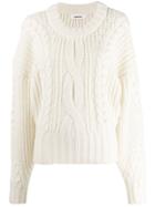 Circus Hotel Oversized Knitted Sweater - Neutrals