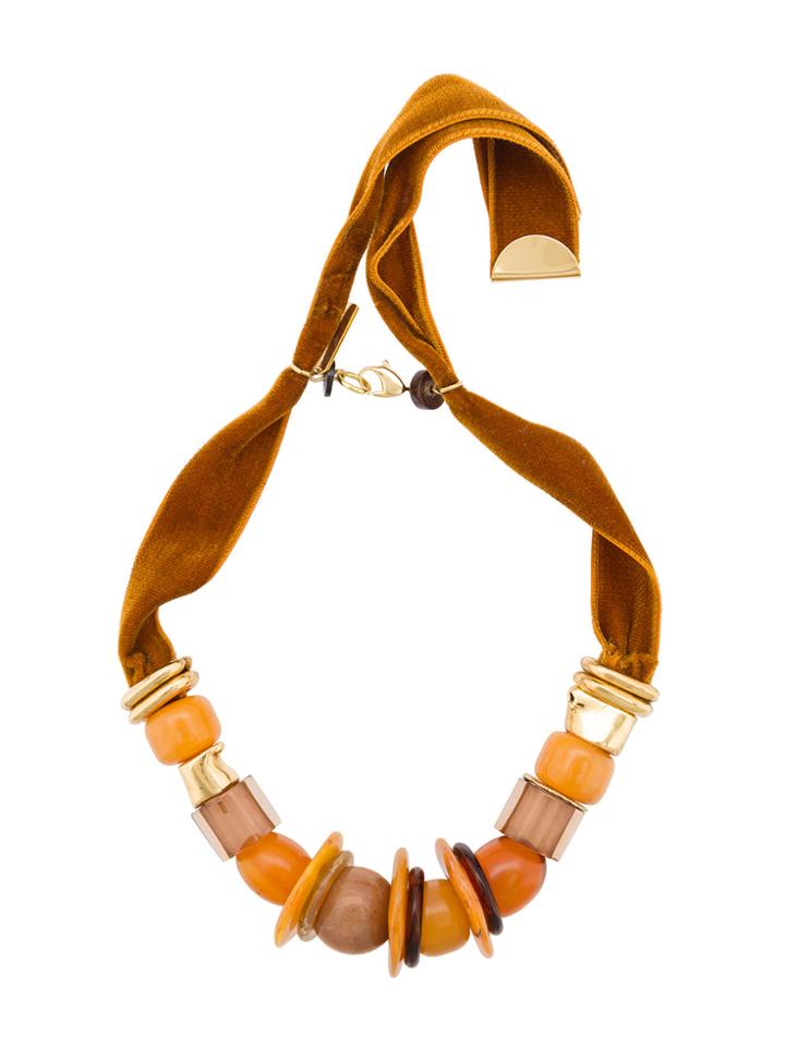 Lizzie Fortunato Jewels Amber Savanna Beaded Necklace - Brown