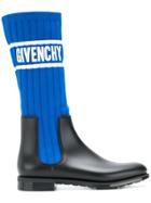 Givenchy Logo Sock Boots - Blue