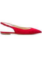 Antonio Barbato Slingback Ballerinas - Red