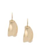Jil Sander Textured Drop Earrings - Gold
