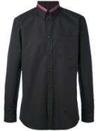 Givenchy - Contrast-collar Shirt - Men - Cotton/polyester - 41, Black, Cotton/polyester