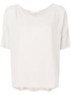 Fabiana Filippi Scoop Neck T-shirt - Nude & Neutrals