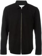 Our Legacy Zipped Suede Shirt, Men's, Size: 48, Black, Suede