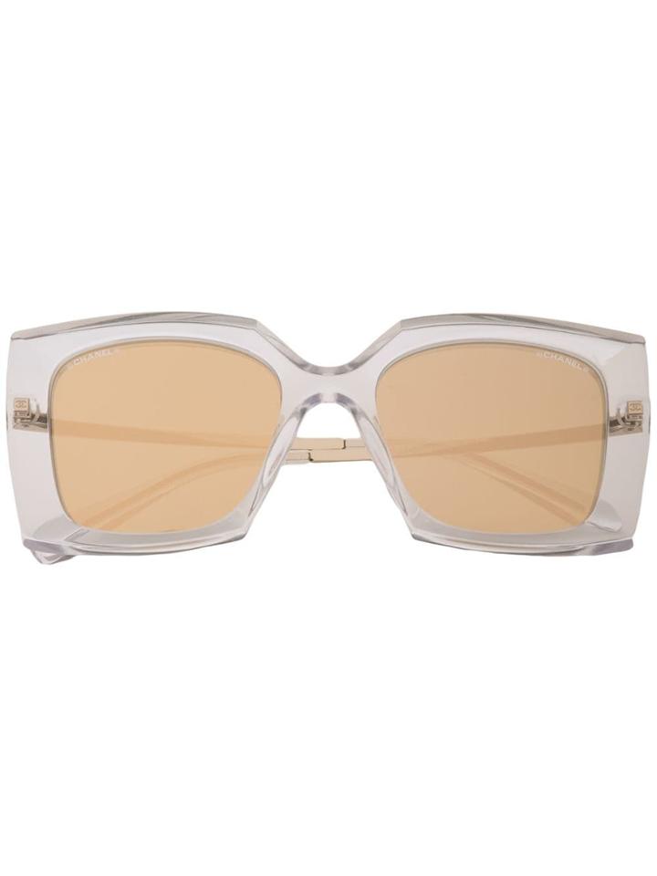 Chanel Eyewear Square Sunglasses - Silver