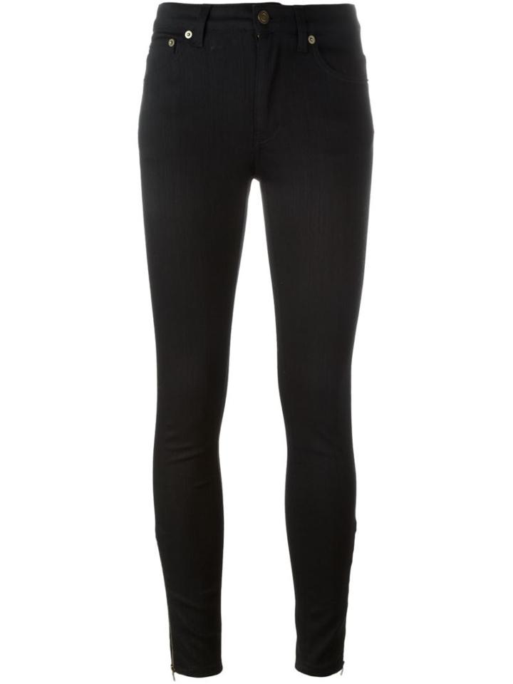 Saint Laurent Skinny Fit Jeans, Women's, Size: 27, Black, Cotton/spandex/elastane