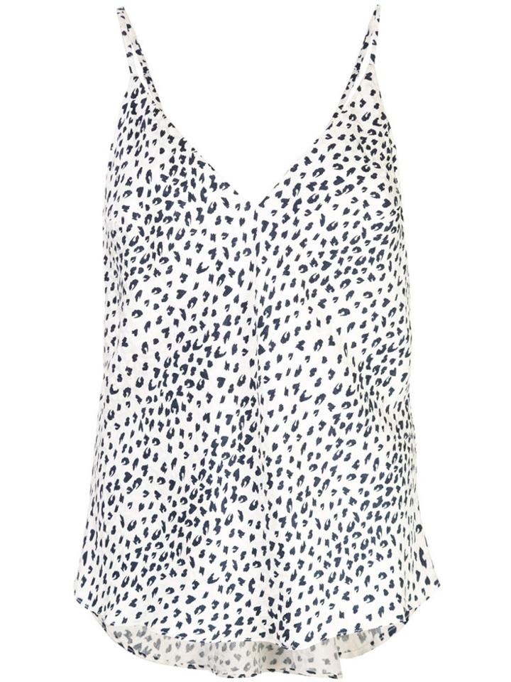 Fleur Du Mal Luxe V-neck Cami - White