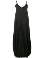 Andrea Ya'aqov Elasticated Hem Maxi Dress - Black