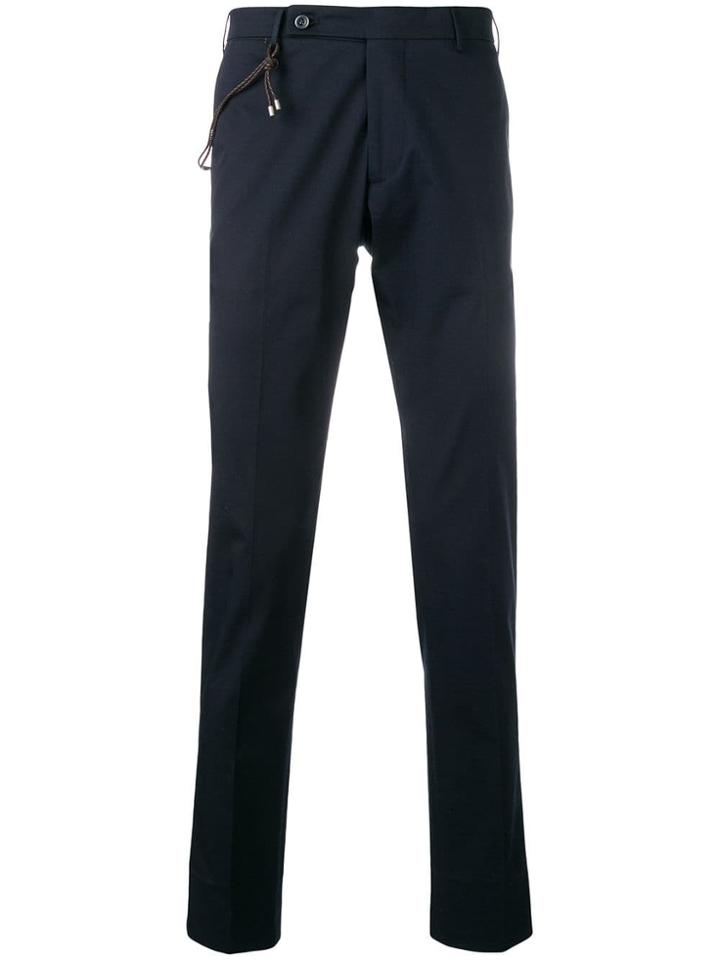 Berwich Tailored Slim-fit Chinos - Blue