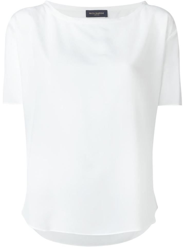 Piazza Sempione Boat Neck Relaxed T-shirt