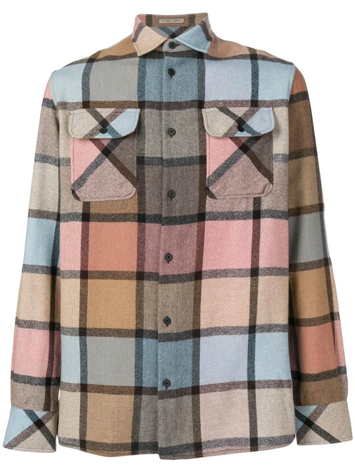Bottega Veneta Flannel Check Shirt - Brown