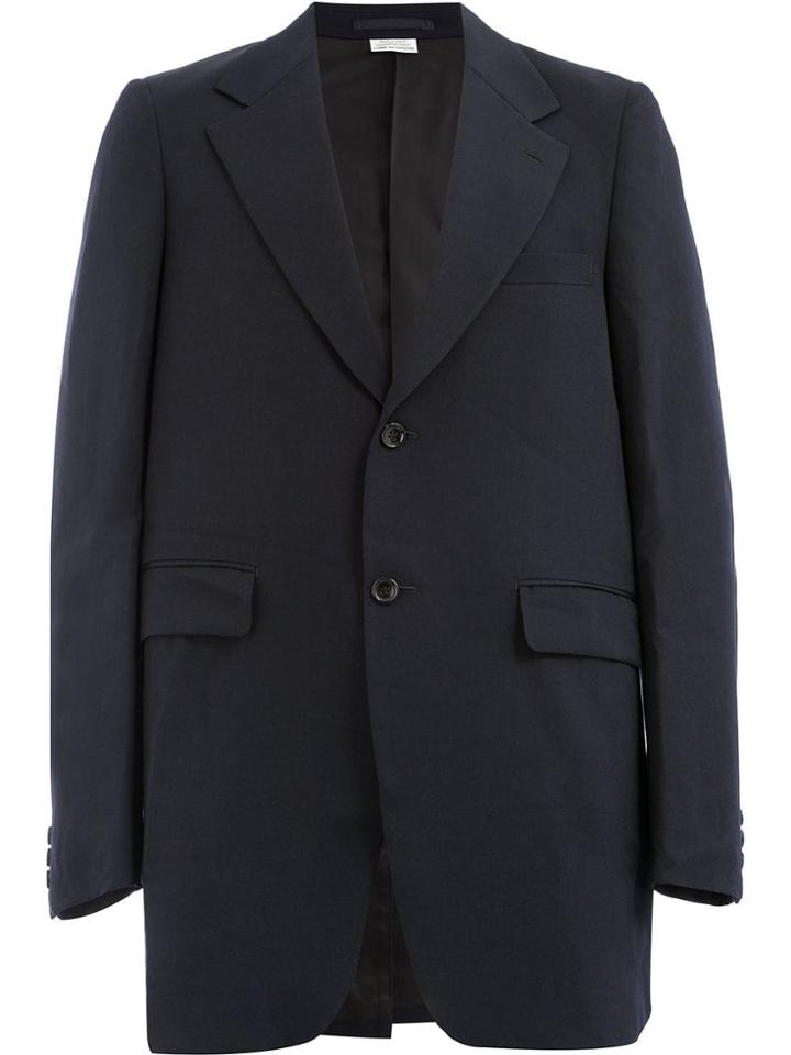 Comme Des Garçons Homme Plus Side Buckle Blazer - Blue