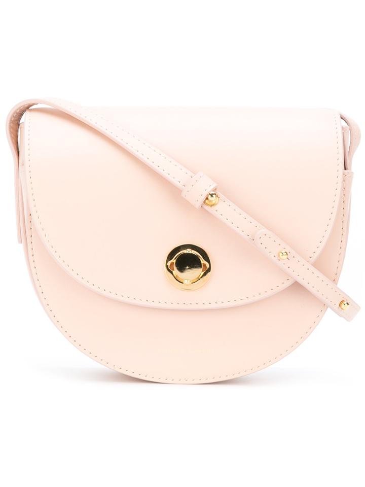 Mansur Gavriel Saddle Shoulder Bag - Pink & Purple