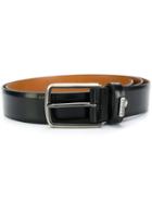 Baldinini Logo Plaque Buckle Belt - Black