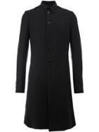 Masnada Ribbed Fitted Coat - Black