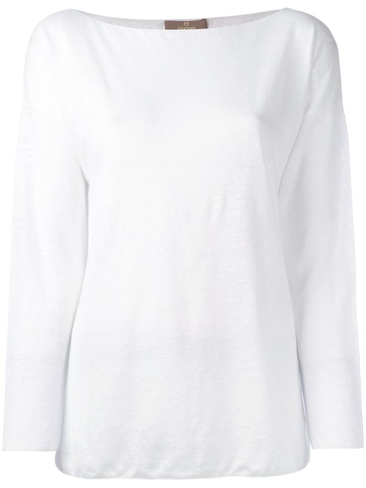 Cruciani Boat Neck Knit - White