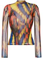 Chopova Lowena Geometric Print Top - Red