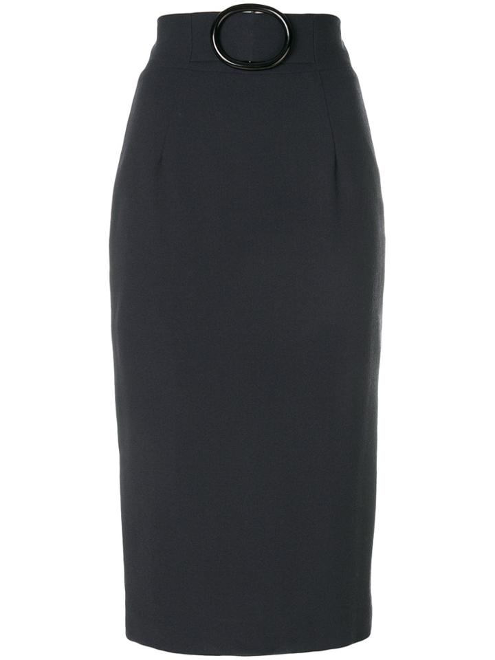 Goat Finch Pencil Skirt - Grey