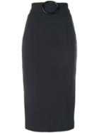 Goat Finch Pencil Skirt - Grey