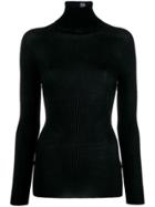 Victoria Beckham Fitted Turtle Neck Sweater - Black