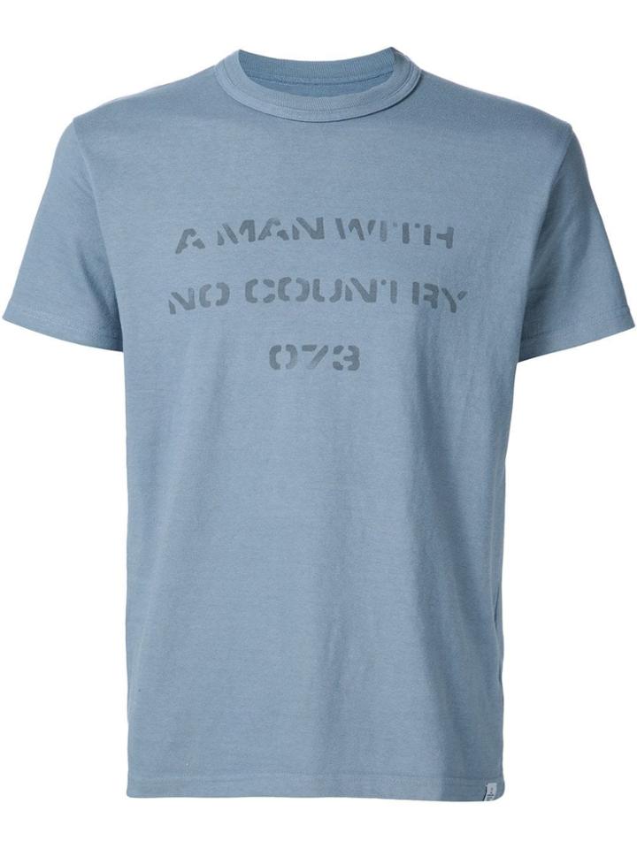 Visvim 'a Man With No Country' T-shirt - Blue