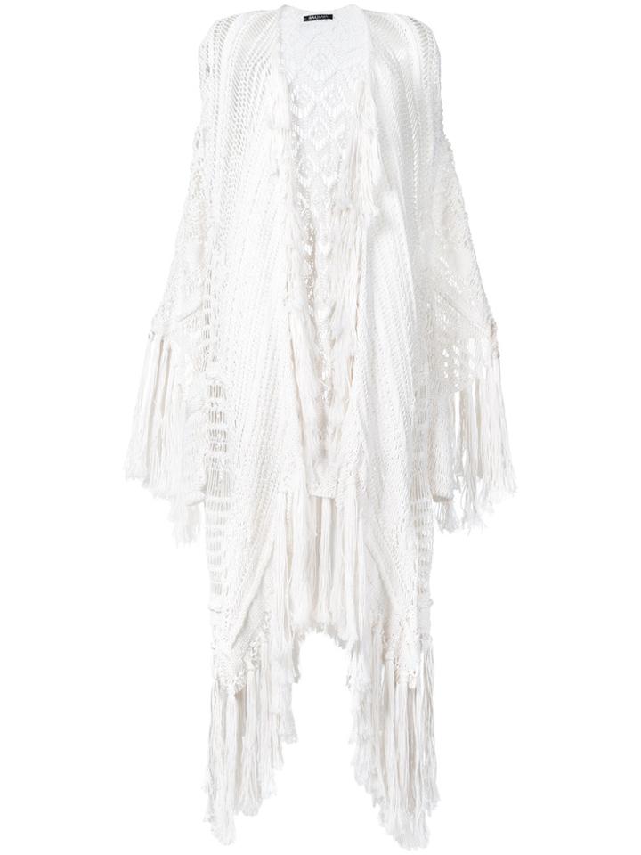Balmain Knitted Cardigan - White