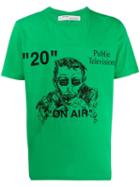 Off-white Public Television T-shirt - Green