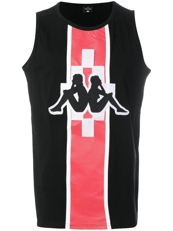 Marcelo Burlon County Of Milan Kappa Print Tank Top - Black