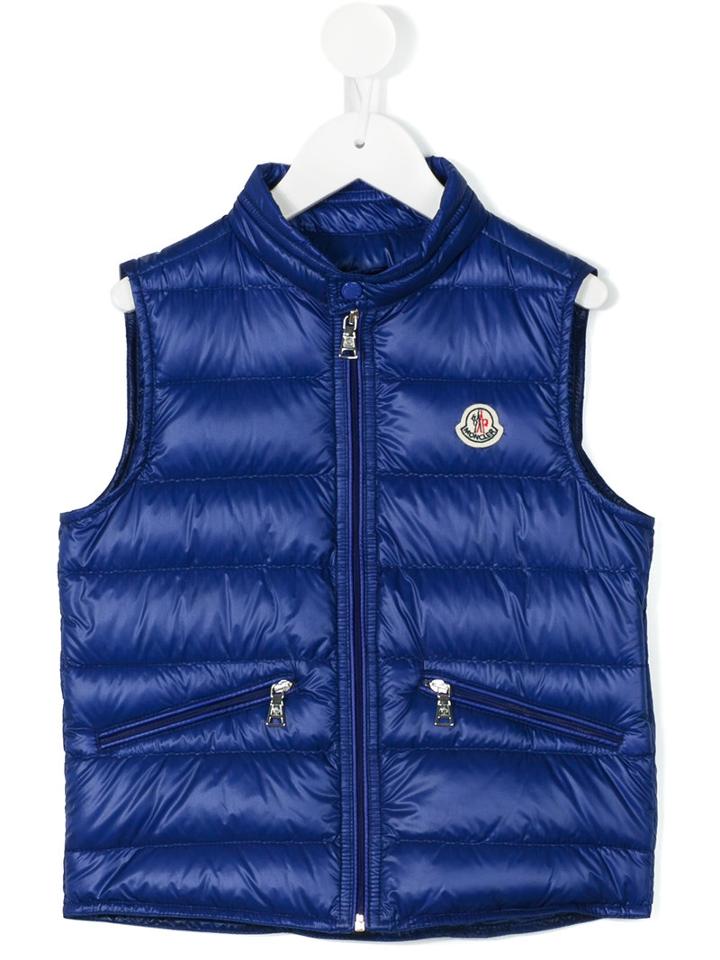 Moncler Kids - Quilted Gilet - Kids - Polyamide/goose Down - 12 Yrs, Blue