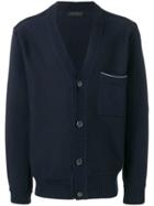 Falke V-neck Button Cardigan - Blue