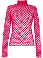 Philosophy Di Lorenzo Serafini Fishnet Style Top - Pink