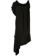 Yohji Yamamoto Pre-owned Rolled Boat Neck Dress - Black