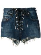 Diesel Lace-up Shorts - Blue