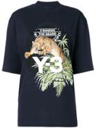Y-3 Big Cat Print T-shirt - Blue