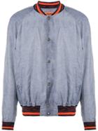Missoni Stripe Trim Bomber Jacket - Grey