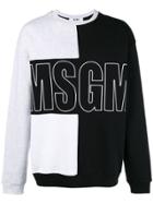 Msgm Round Neck Sweatshirt - Black