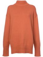 Proenza Schouler Wool Cashmere Turtleneck Sweater - Pink & Purple