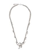 Roberto Cavalli 'snake Chain' Necklace, Men's, Metallic