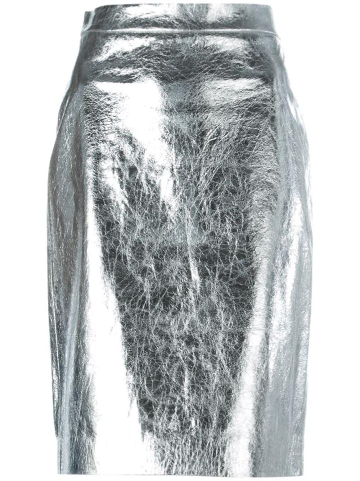Dkny Cracked Effect Skirt
