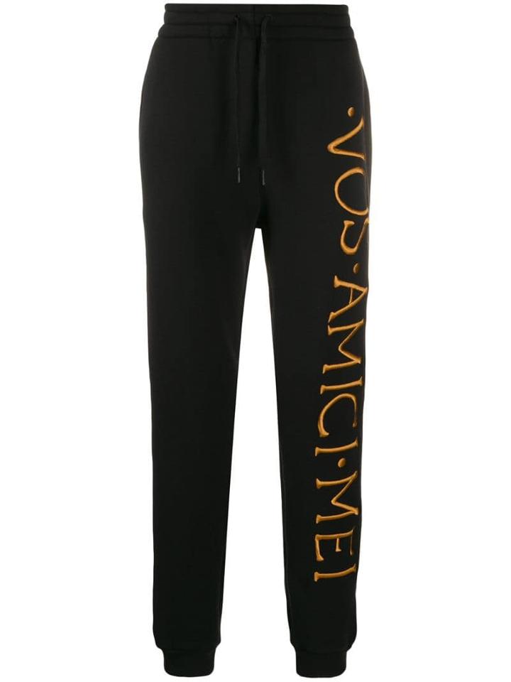 Moschino Embroidered Logo Track Pants - Black