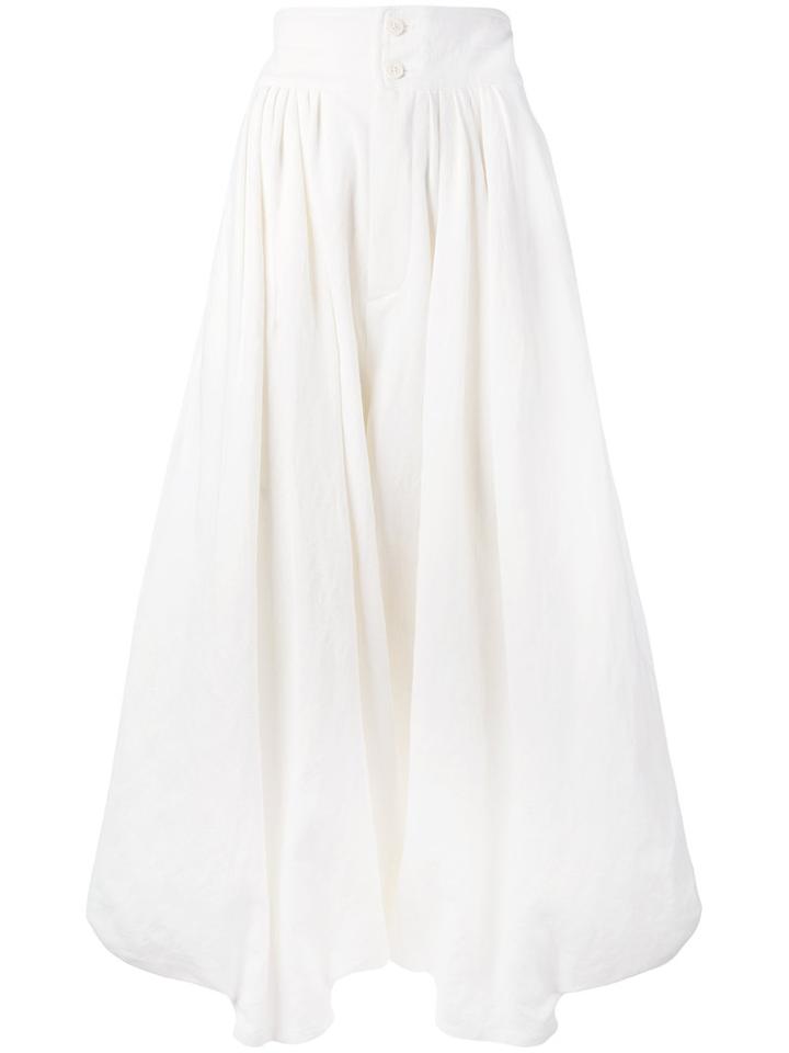Chloé - Punjabi Trousers - Women - Cotton/linen/flax - 36, White, Cotton/linen/flax