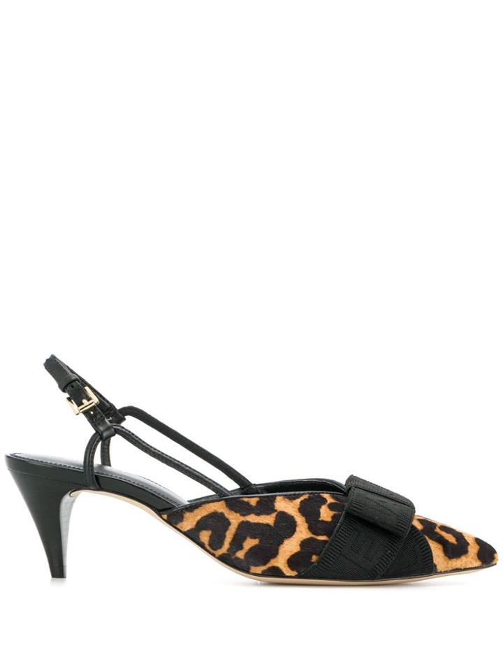 Michael Michael Kors Leopard Print Bow Sandals - Neutrals
