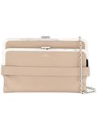 Desa 1972 Double Compartment Clip Clutch - Nude & Neutrals
