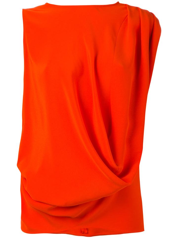 Gianluca Capannolo Draped Tank Top - Yellow & Orange