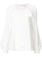Chloé Bell Sleeve Blouse - White