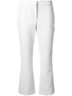 Theory Cropped Trousers, Women's, Size: 0, White, Polyester/spandex/elastane/viscose